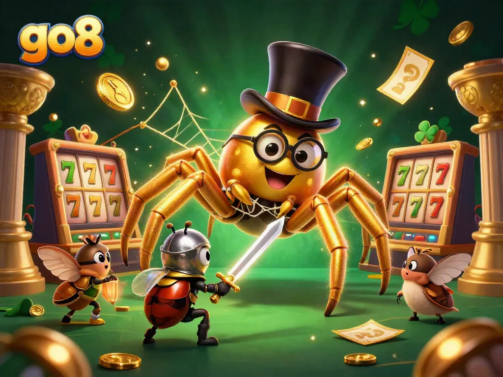 Experience thrilling gameplay at go8 with colorful casino elements and exciting game characters.
