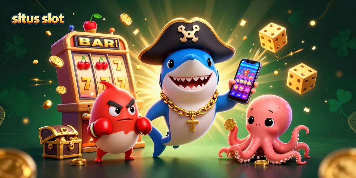 Engage with exciting situs slot experiences amidst vibrant characters and thrilling casino game action.