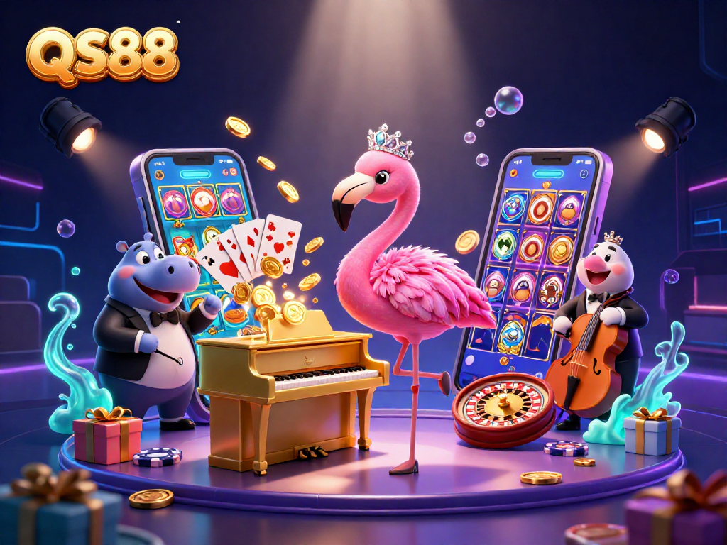 Experience the excitement of QS88 with vibrant characters and engaging gaming elements.
