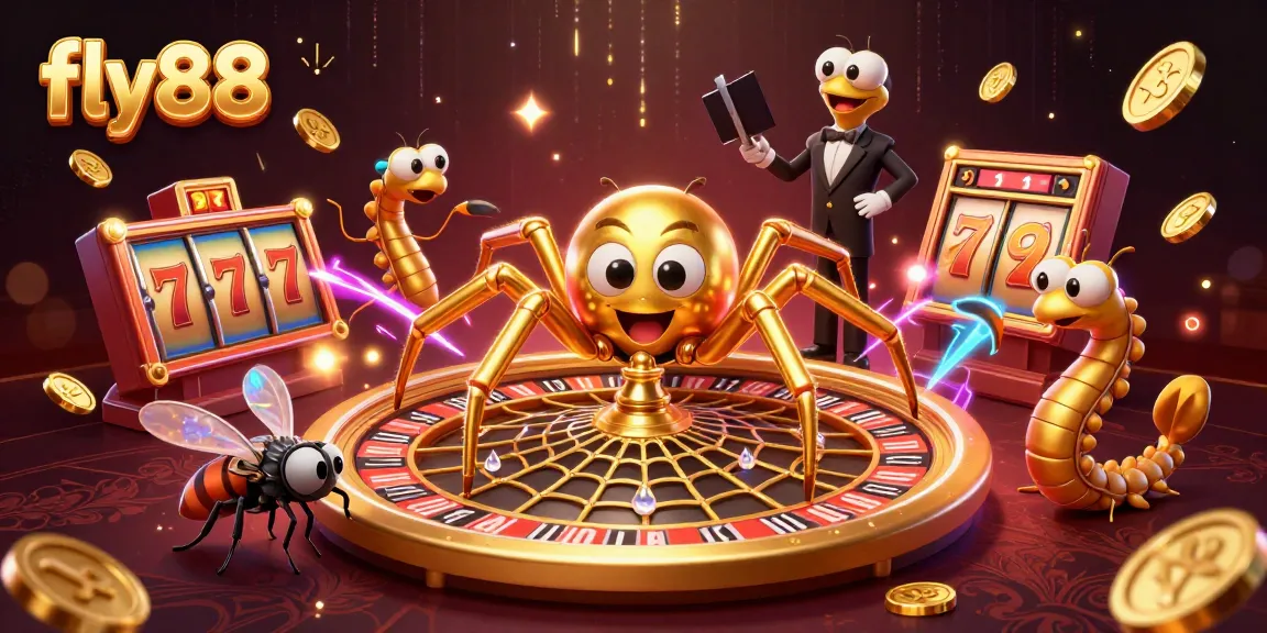 Experience thrilling bets with fly88 as the golden spider spins its roulette web and the dynamic gaming action unfolds.