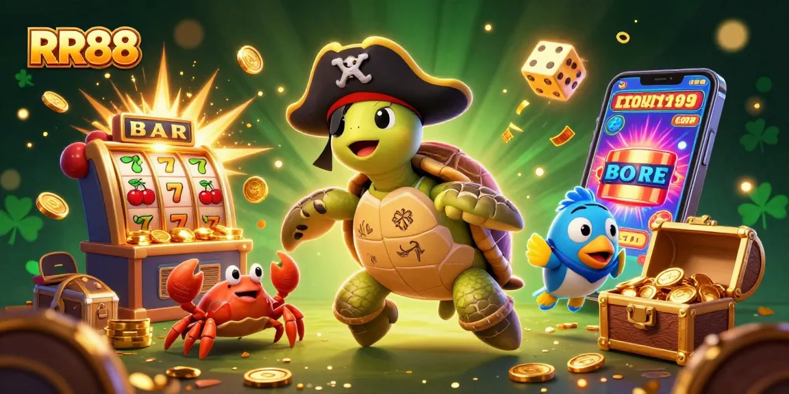 RR88 offers players an exciting gaming experience with vibrant casino elements and characters.