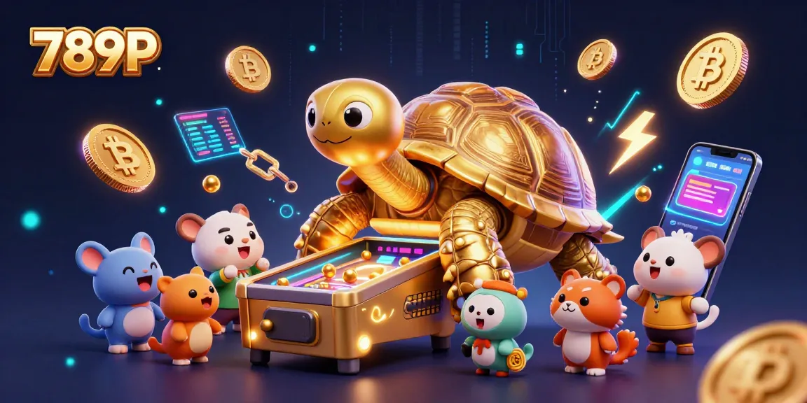 Engage with exciting casino games at 789P featuring vibrant animated characters and crypto elements.