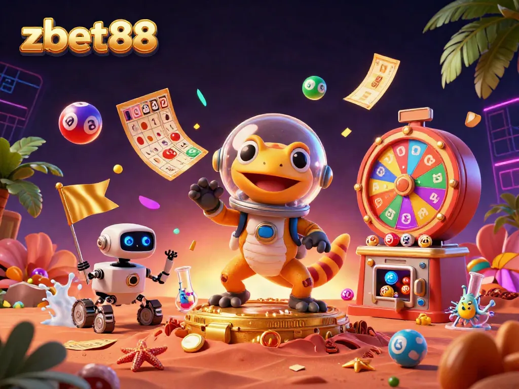 Experience zbet88's vibrant Martian casino theme with dynamic elements and gaming excitement.