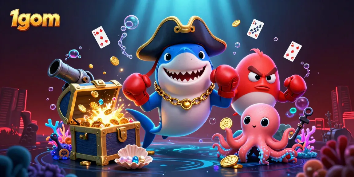 Engage in high-stakes betting strategies with 1gom through dynamic casino-themed 3D illustration.