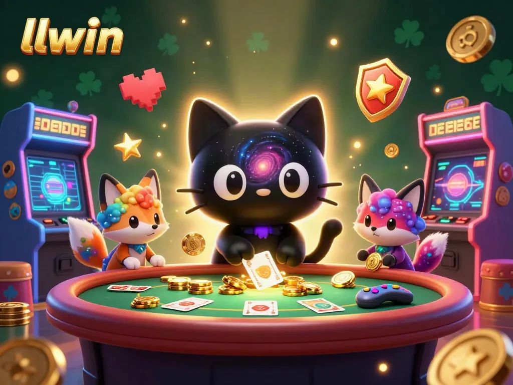 Experience thrilling gameplay at llwin's cosmic casino with animated characters and vibrant gaming elements.