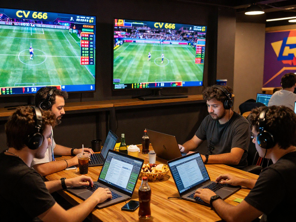 Engaged players enjoying live betting on CV 666 in a vibrant online gaming environment.