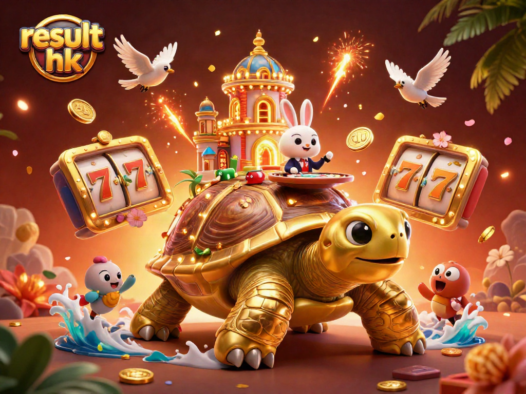 Experience thrilling gameplay with result hk in this vibrant casino-themed illustration.