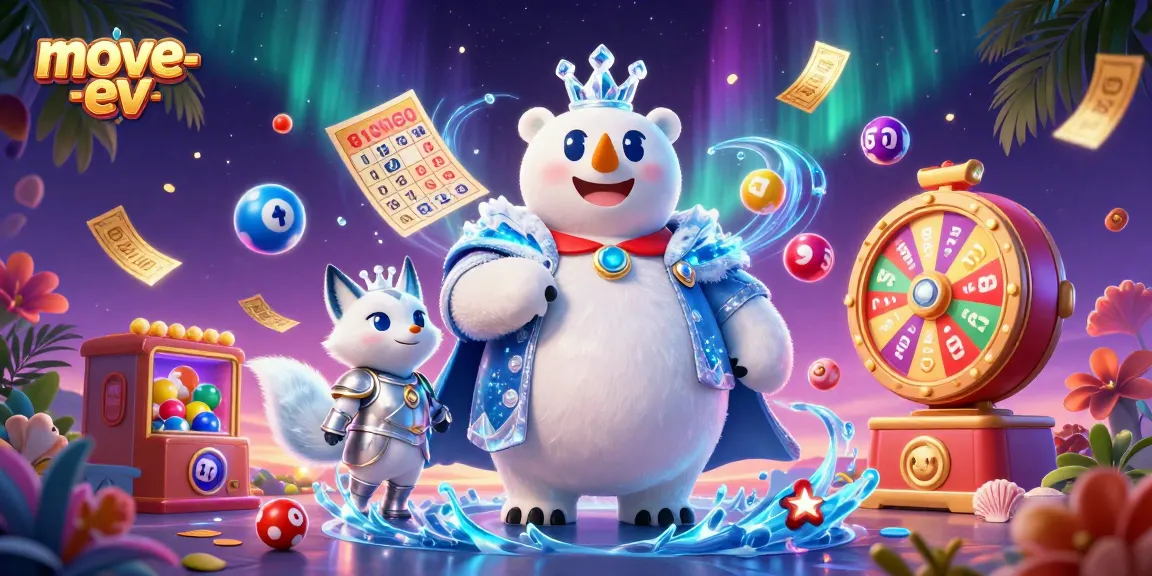 Experience thrilling betting action with move-ev's vibrant lottery balls and engaging prize elements.