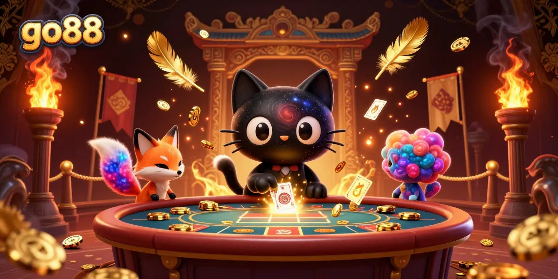 Experience the vibrant gameplay of go88 at an exciting cosmic casino table, featuring thrilling visuals and captivating characters.
