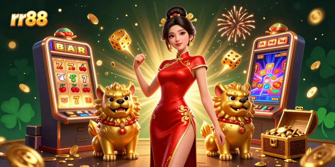 Win big with rr88 in this vibrant casino scene featuring thrilling games and action.