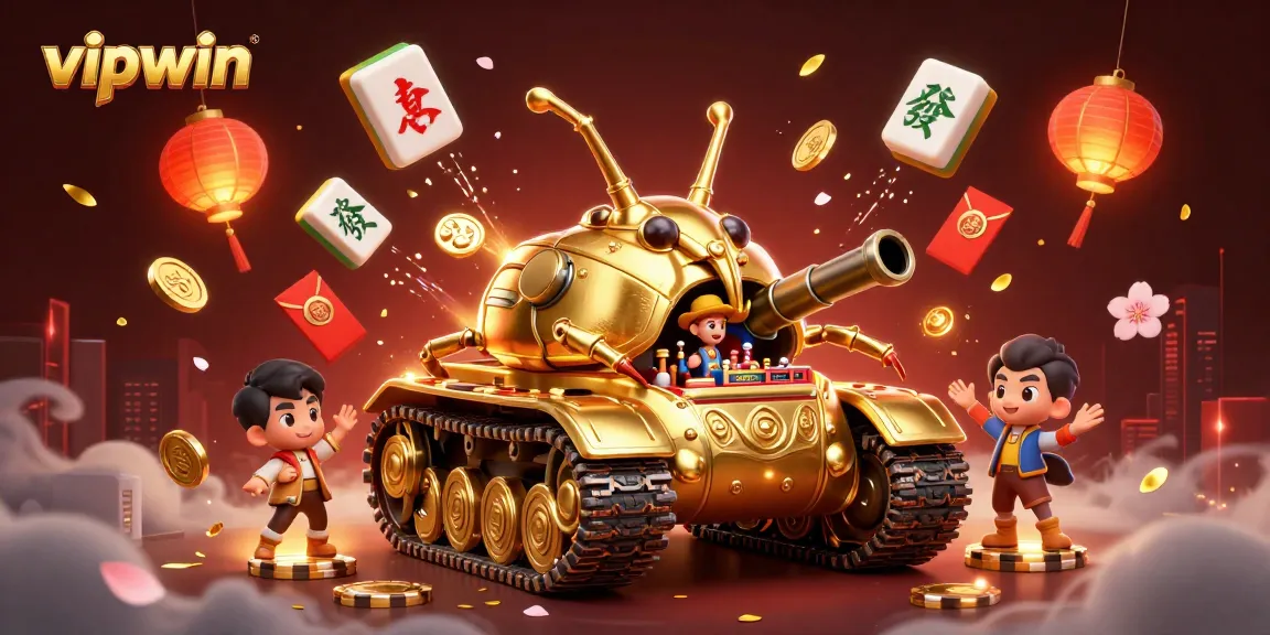 Experience the excitement of vipwin's thrilling casino games in a vibrant 3D illustration.