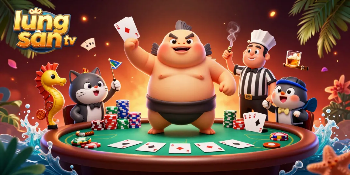 Lương Sơn TV captivates with exciting poker action and vibrant underwater characters.