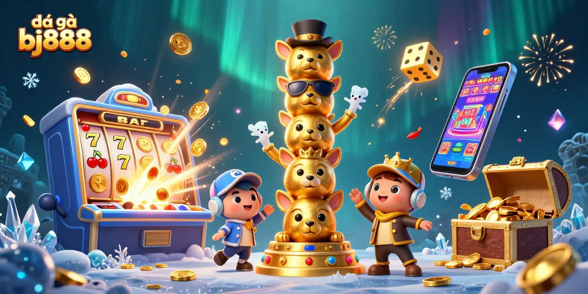 Engaging scene of đá gà bj888 showcasing vibrant casino elements and dynamic characters.