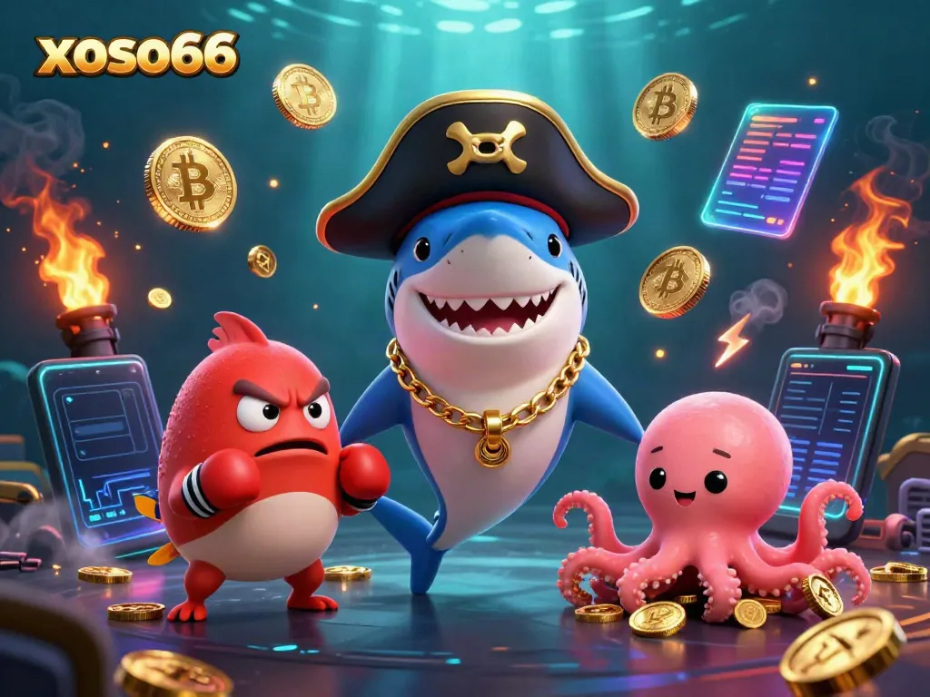 Play with exciting games at xoso66 featuring a vibrant 3D pirate adventure scene.