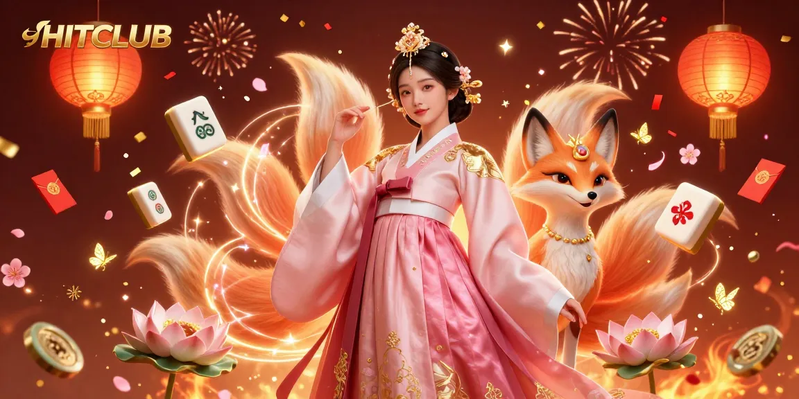 Engage with HITCLUB in an enchanting casino setting with vibrant characters and dynamic elements.