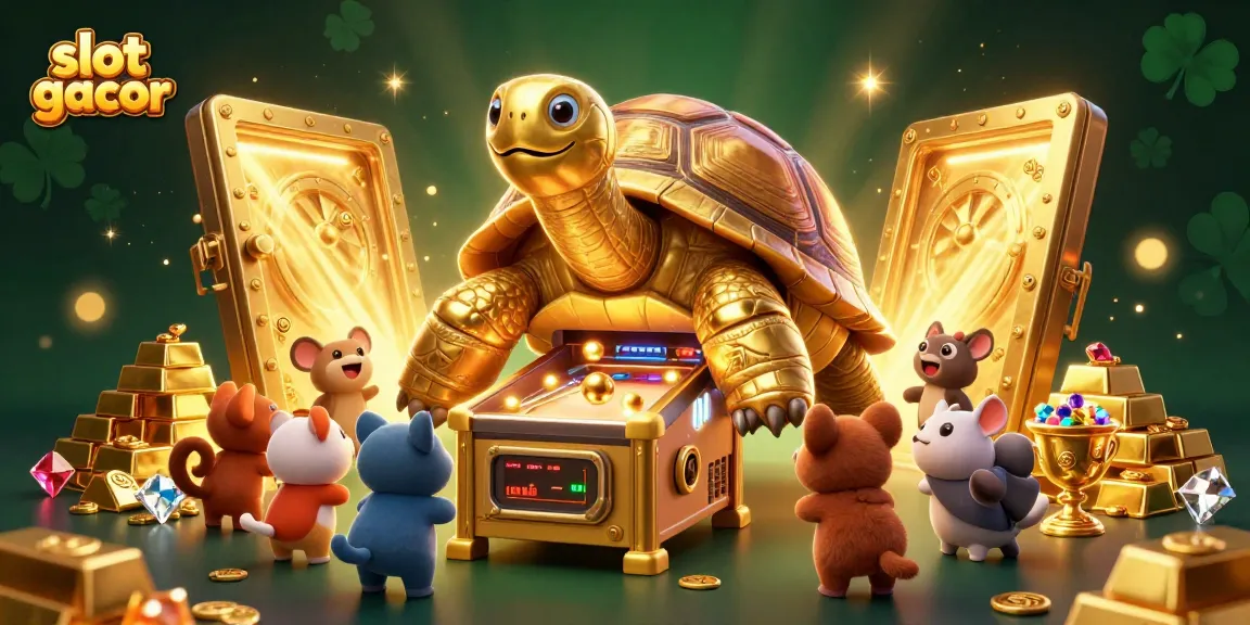 Play exciting slot gacor games with vibrant visuals and dazzling treasures in this thrilling casino scene.