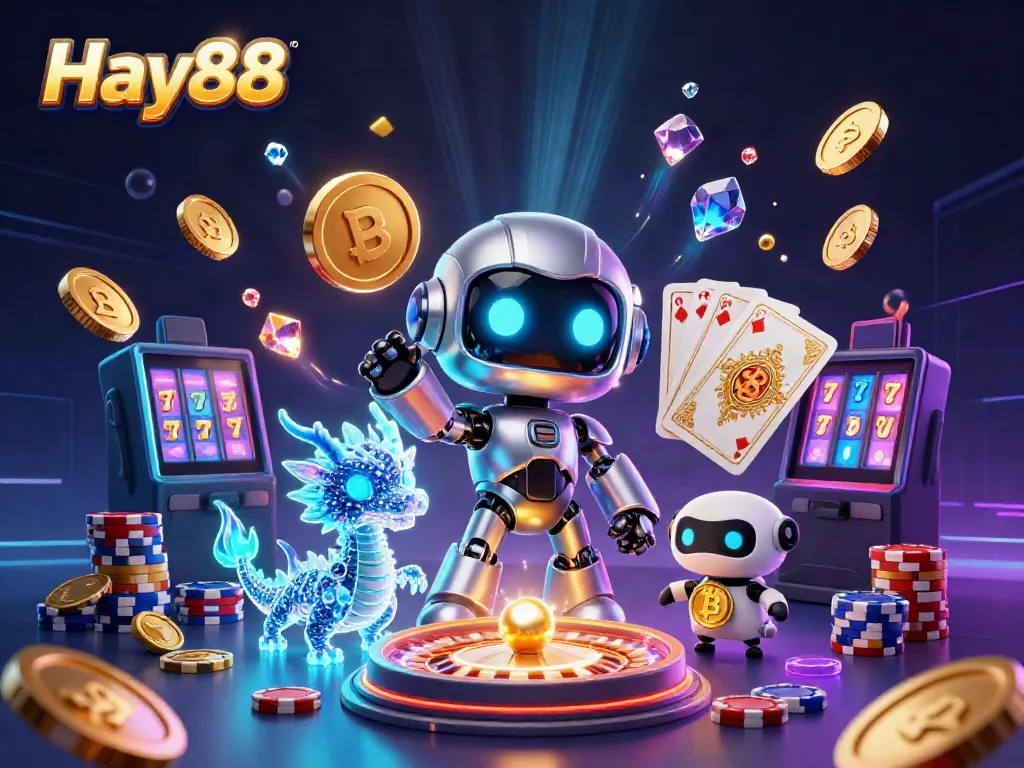 Experience the thrilling Hay88 online casino with vibrant 3D characters and dynamic gaming elements.