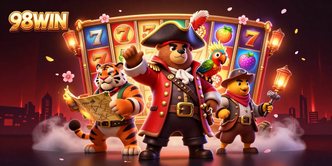 Spin to win on 98WIN's colorful slot machines, featuring vibrant jackpots and dynamic casino action.