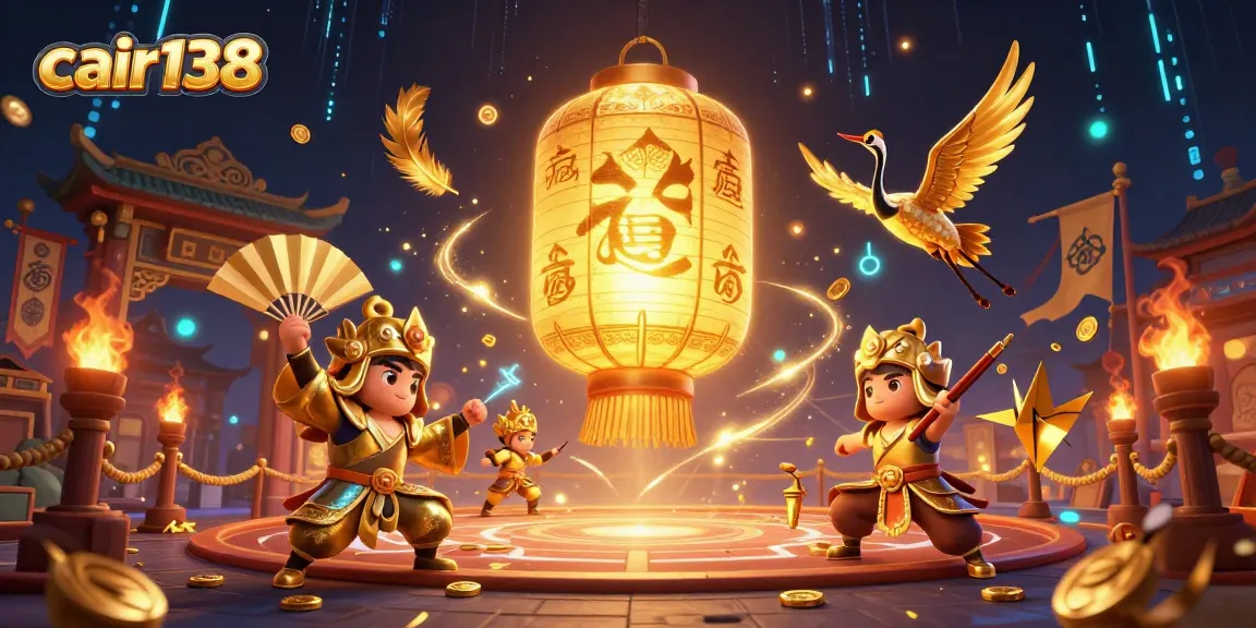Experience the thrill of cair138 with vibrant casino elements and engaging characters in a dynamic scene.