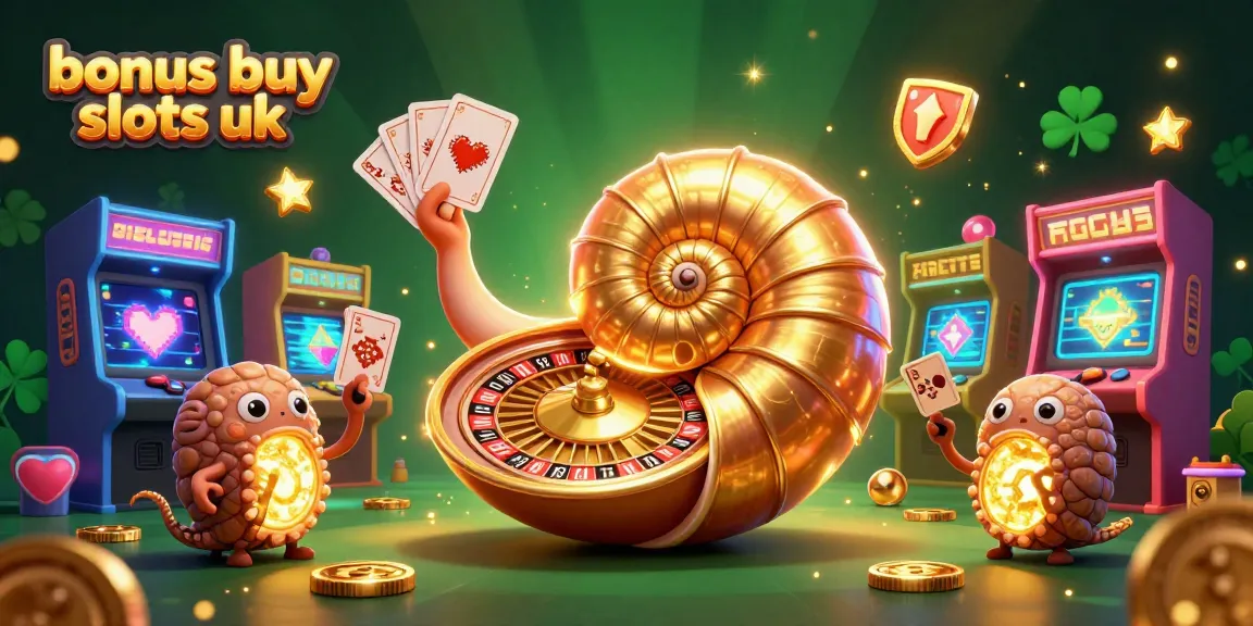 Experience the thrill with bonus buy slots UK featuring a stunning nautilus and glowing game elements.