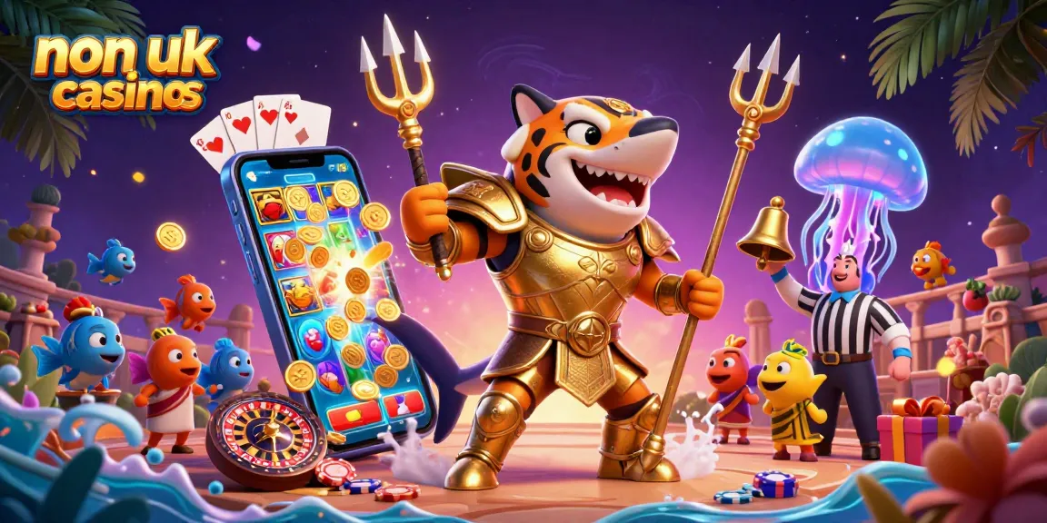 Experience winning strategies at non UK casinos with vibrant gaming elements and dynamic characters.