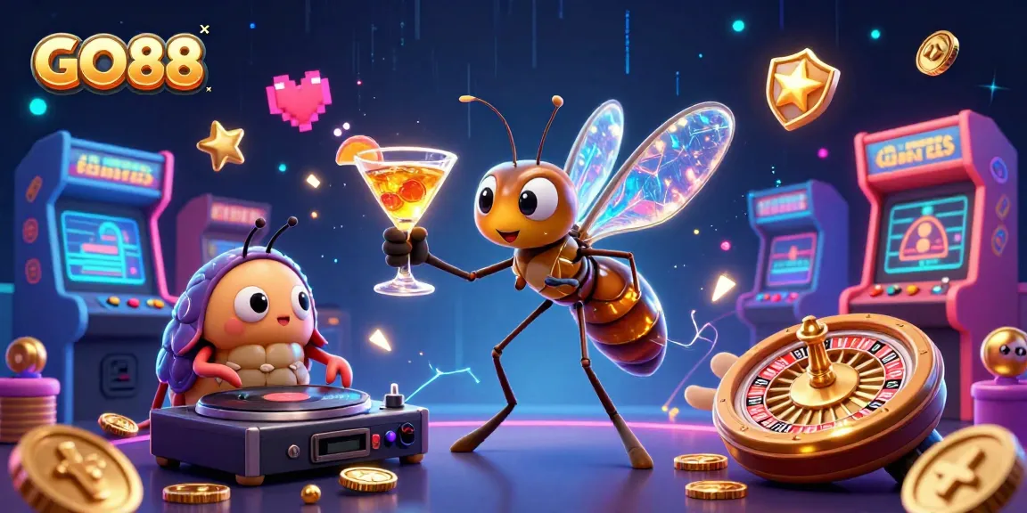 GO88 mesmerizes players with vibrant 3D casino art featuring dynamic gaming elements.