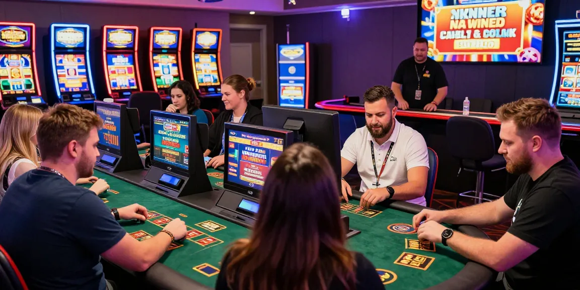Players enjoying the vibrant atmosphere at a credit card casino showcasing games and promotions at https://jumpspace.org.uk.
