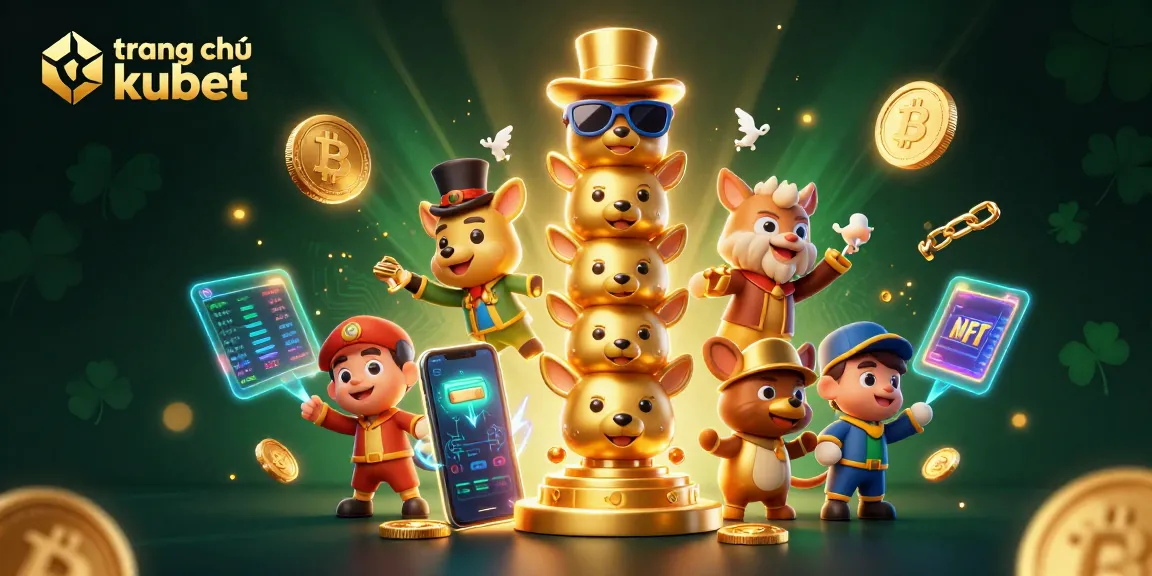 Engage with the vibrant universe of trang chủ kubet through a dynamic casino-themed illustration showcasing 3D game elements.
