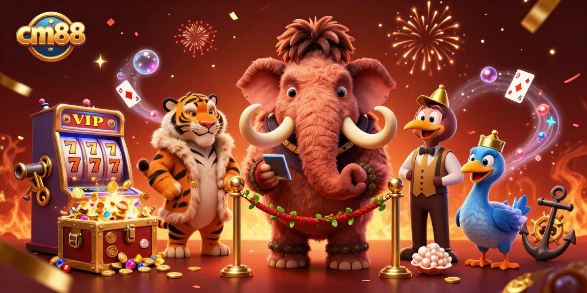 Exciting slot game experience at cm88 featuring vibrant characters and dynamic gaming elements.