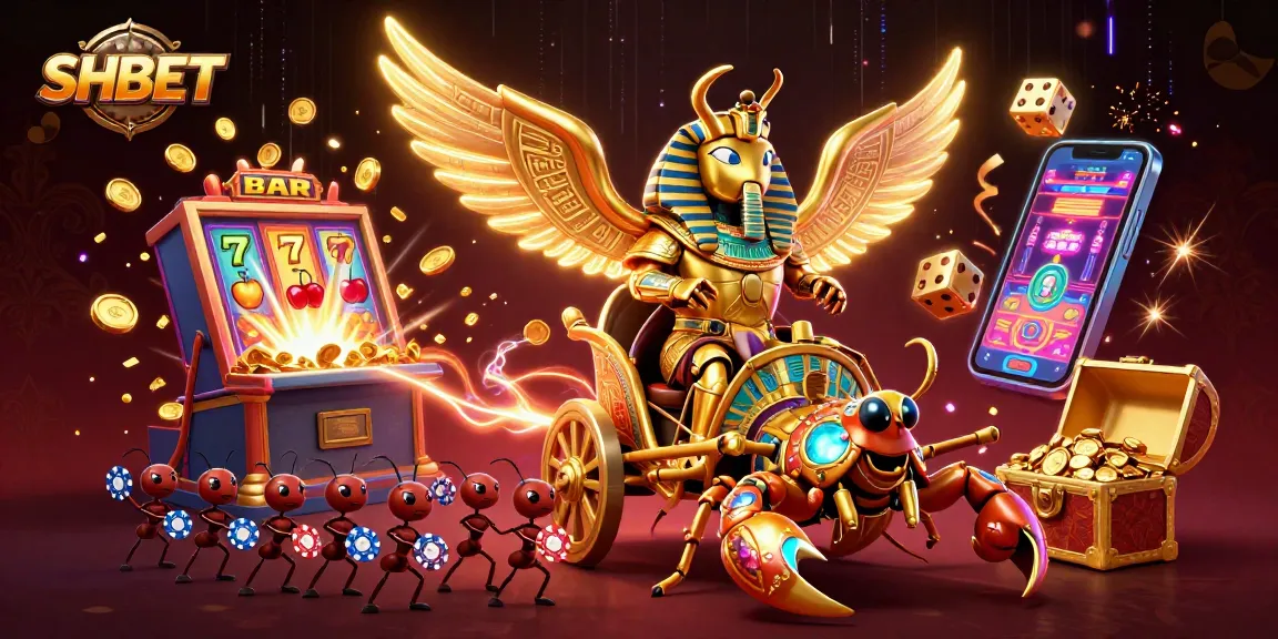 Experience exhilarating wins with SHBET's vibrant digital casino world illustrated in stunning detail.
