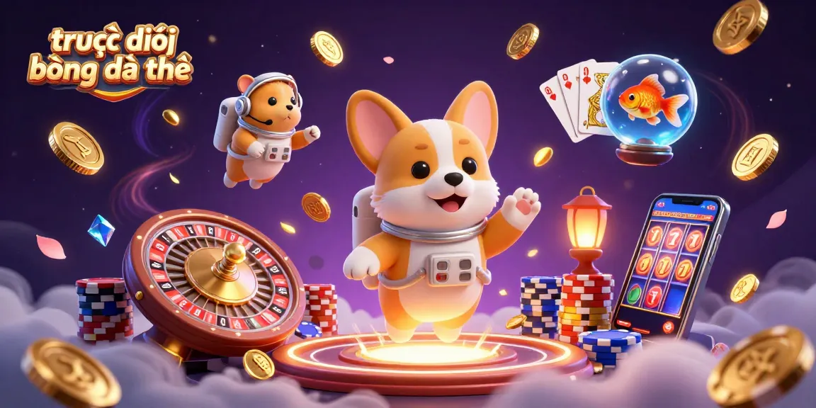 Engage with trực tiếp bóng đá thế giới and experience endless thrills in this vibrant casino illustration.