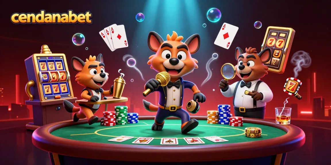 Cendanabet empowers players by engaging with rich casino experiences, surrounded by vibrant gaming elements.