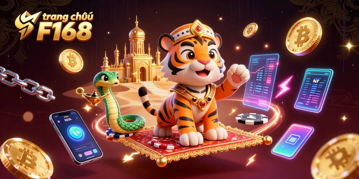 Experience the magic of gaming at trang chủ F168 with a vibrant casino scene illustrating exciting rewards and diverse games!