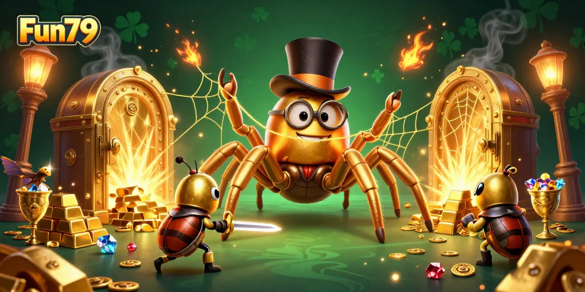 Play with Fun79's immersive casino games featuring gold treasures and whimsical characters.