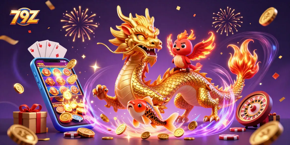 Experience thrilling gaming action with 79Z in an ultra-detailed casino illustration.