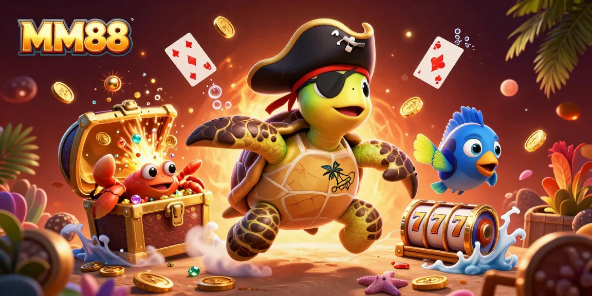 Immersive MM88 gaming experience showcasing a pirate-themed treasure hunt with vibrant colors.