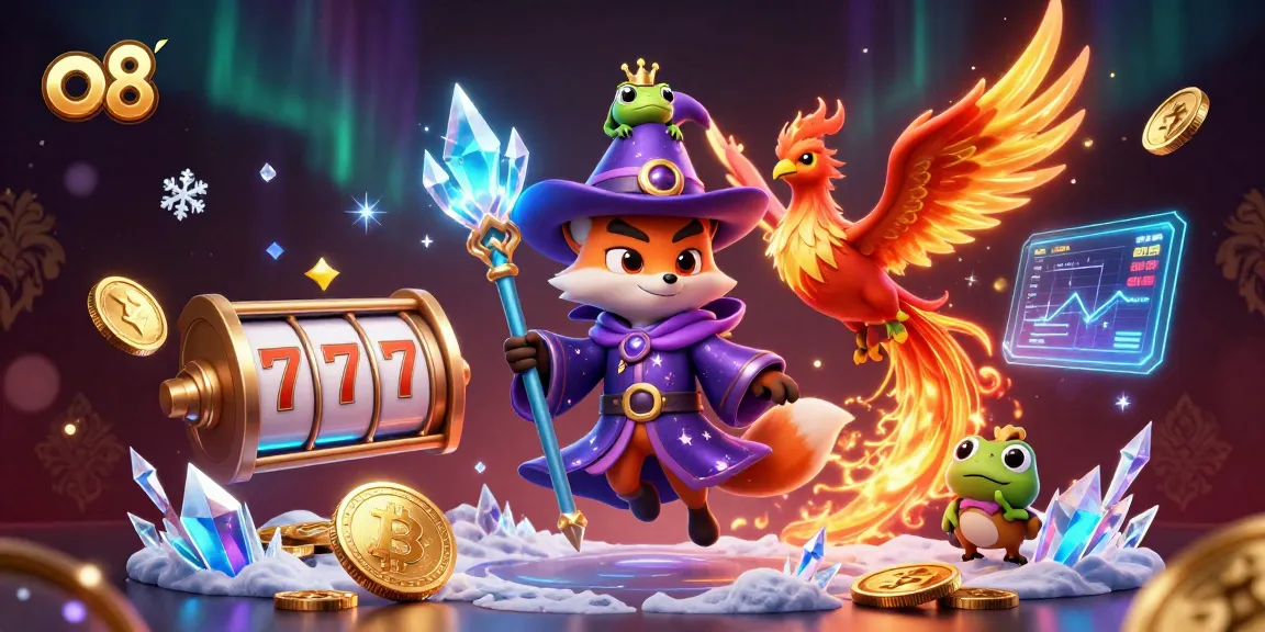 Engage with o8's thrilling gaming experience as the wizard fox unveils epic slot adventures.