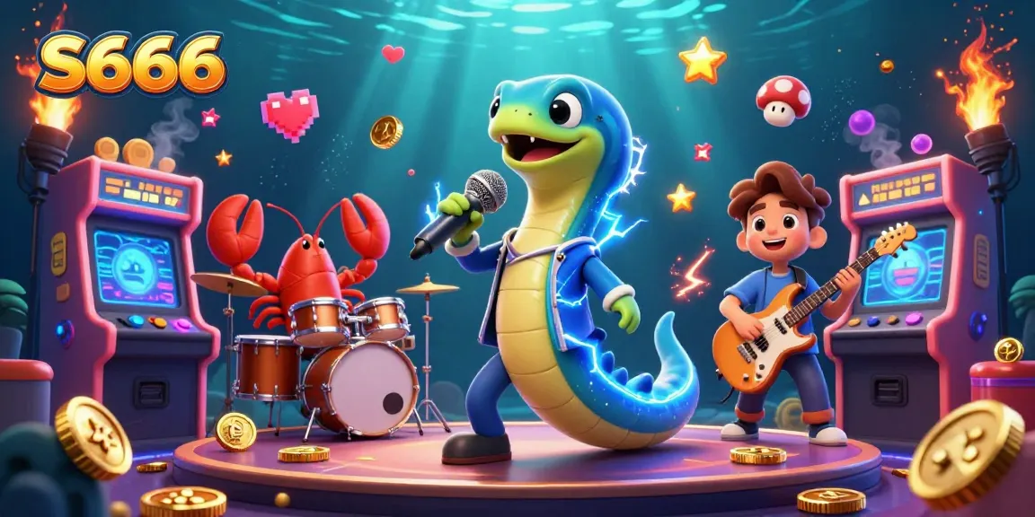Experience thrilling S666 action in an underwater casino with vibrant, animated characters
