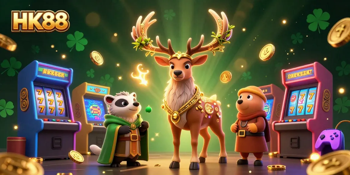 Experience the immersive world of HK88 with colorful game elements enhancing the excitement of online gambling.