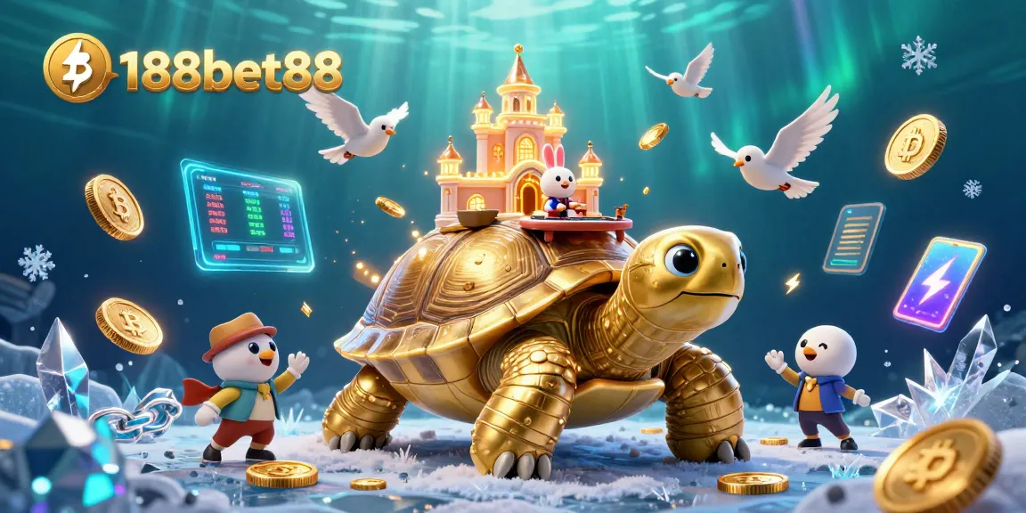 Win exciting rewards at 188bet88 with a vibrant casino scene featuring unique characters and immersive gaming elements.