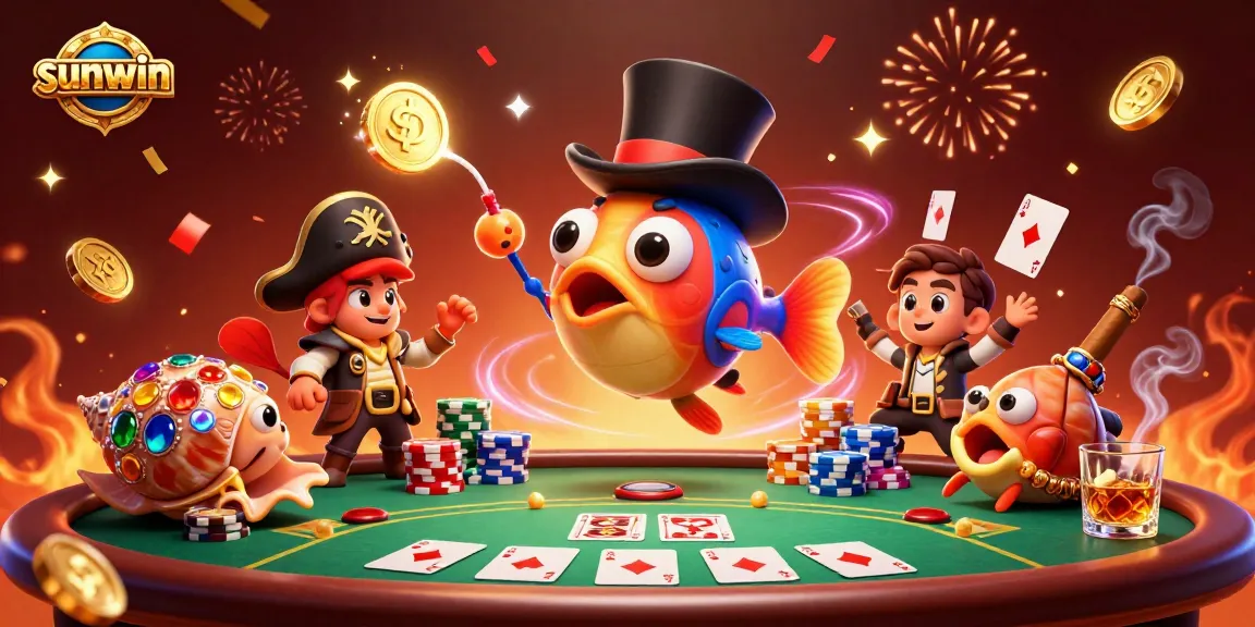 Experience thrilling moments at sunwin with a vibrant anglerfish and pirate shrimp!