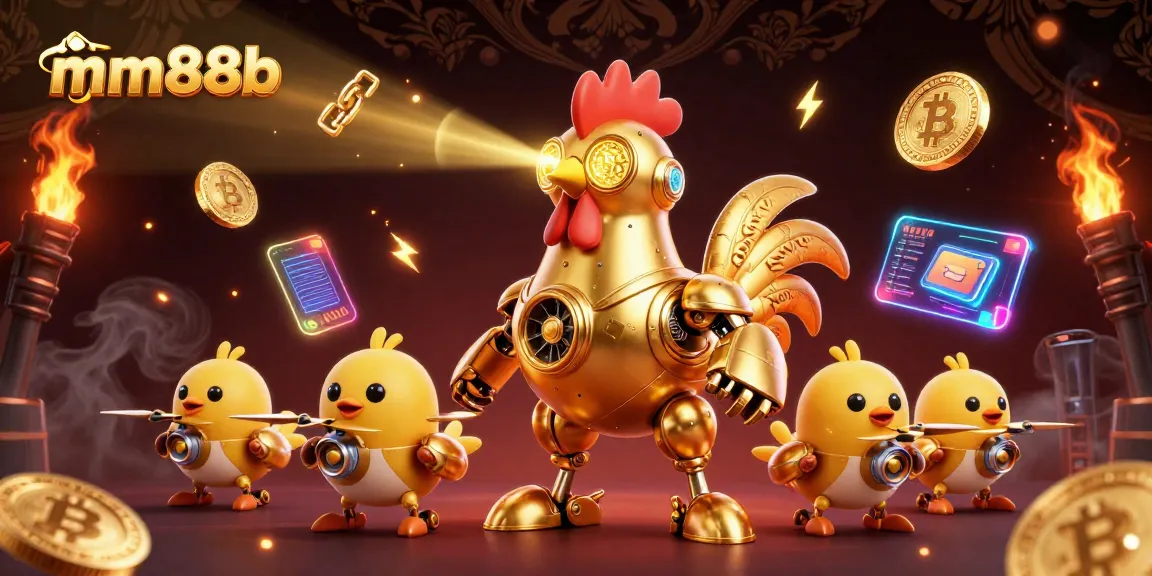 Experience the thrill of betting with mm88b's vibrant 3D casino illustration showcasing innovative gameplay elements.