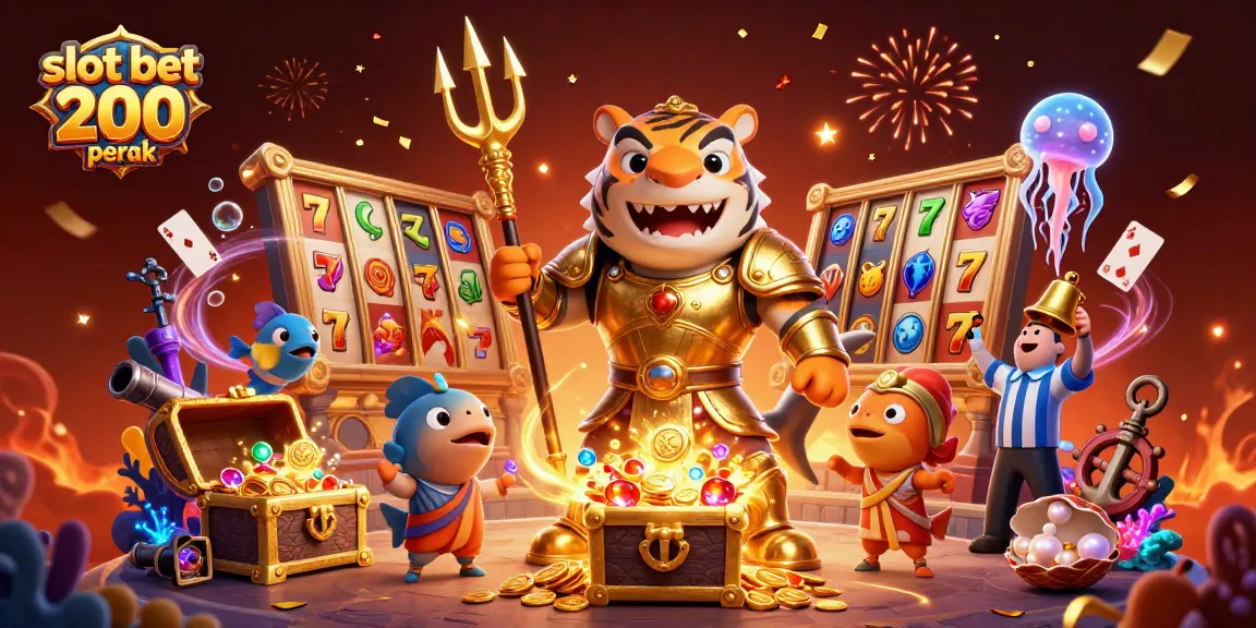 Menangkan jackpot dengan slot bet 200 perak dalam ilustrasi kasino bawah laut yang menakjubkan.