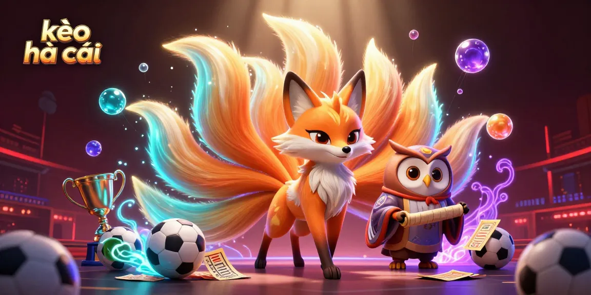 Engage with kèo nhà cái sporting action amidst vibrant characters and energetic betting elements.