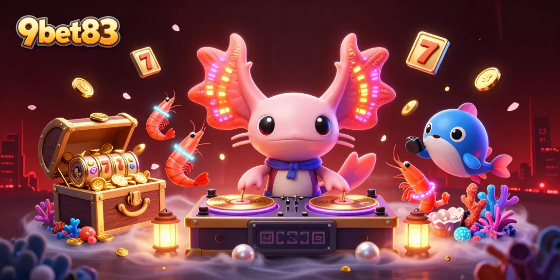 Experience thrilling gameplay with 9bet83's vibrant casino-themed scene featuring colorful characters and dynamic elements