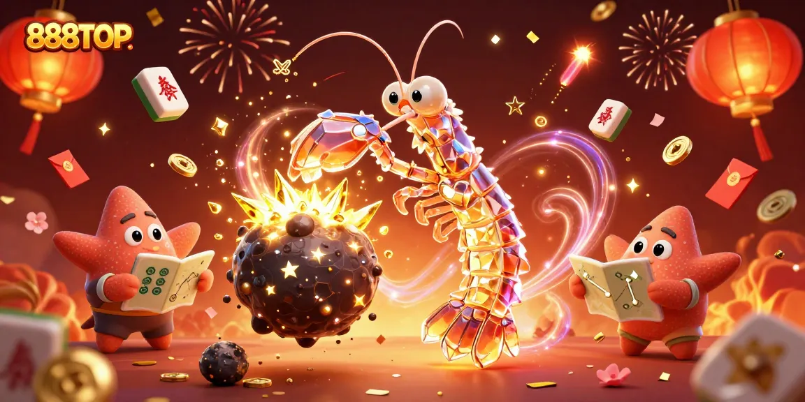 Experience thrilling gameplay with the 888TOP brand featuring vibrant casino elements and characters.