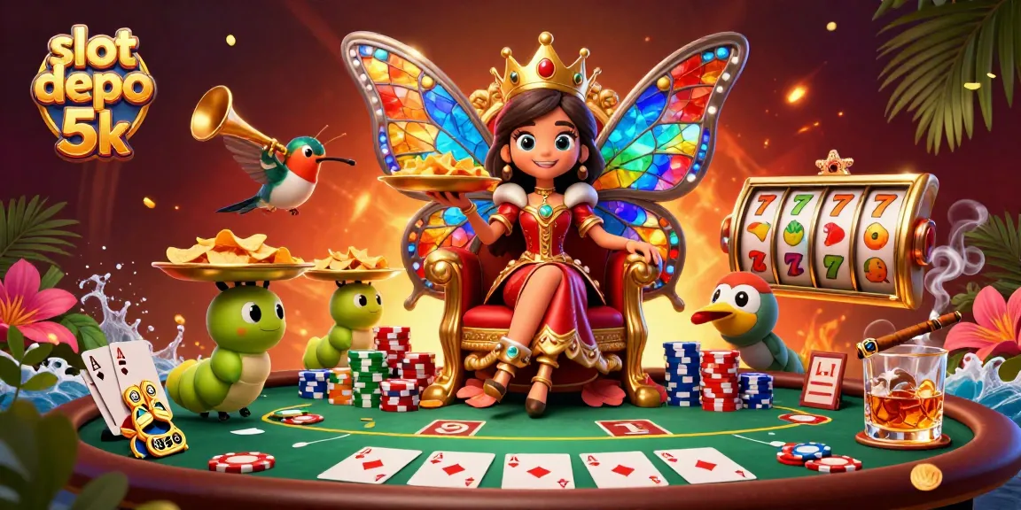 Experience excitement with slot depo 5k featuring vibrant 3D characters and engaging casino elements.