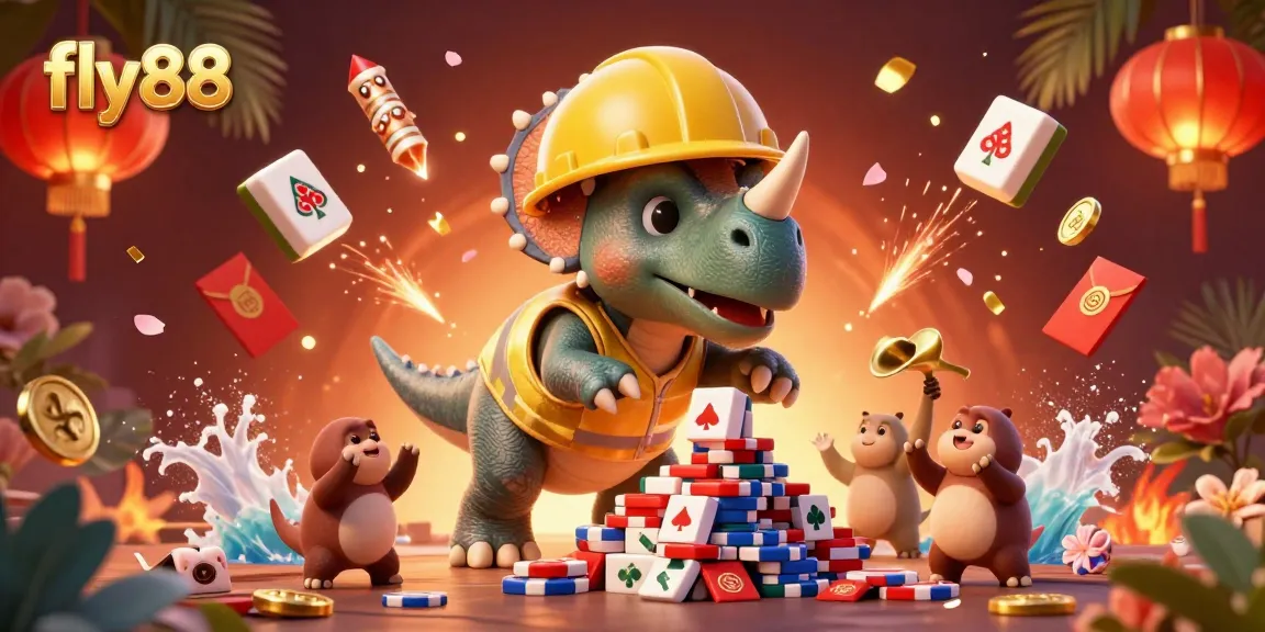 Join the excitement at fly88 with dynamic gaming elements and cheerful characters celebrating your wins!
