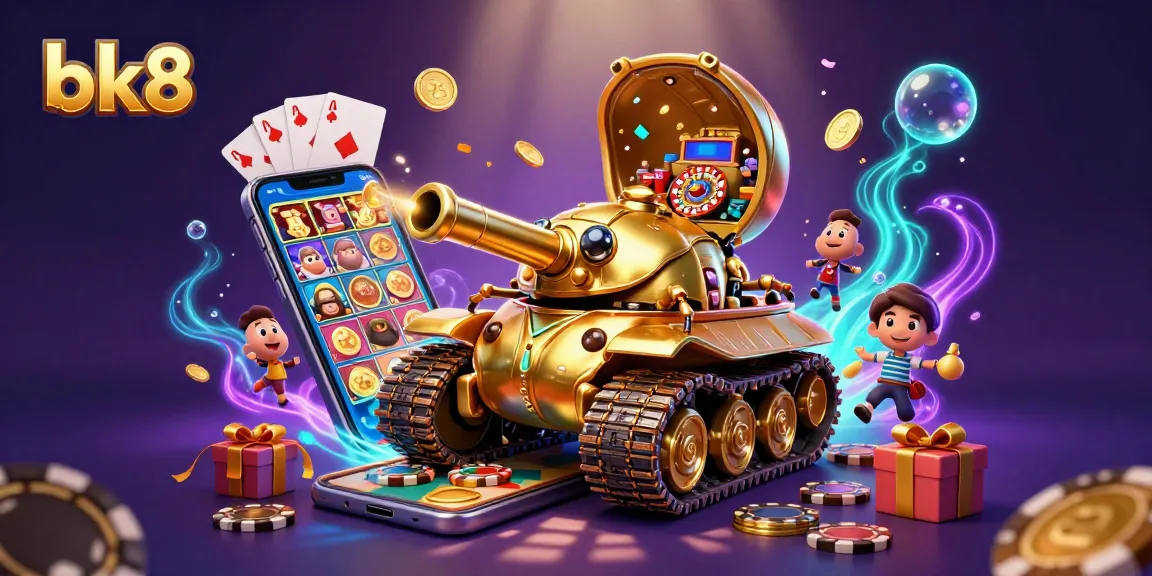 Experience thrilling action with bk8 in this vibrant 3D casino illustration featuring dynamic gameplay.