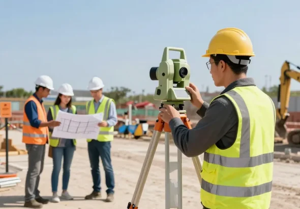 Measured Building Surveys london & Surrey & Sussex conducted by professionals on an active construction site.